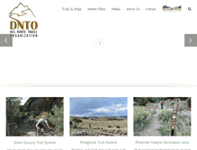 Tablet Screenshot of delnortetrails.org